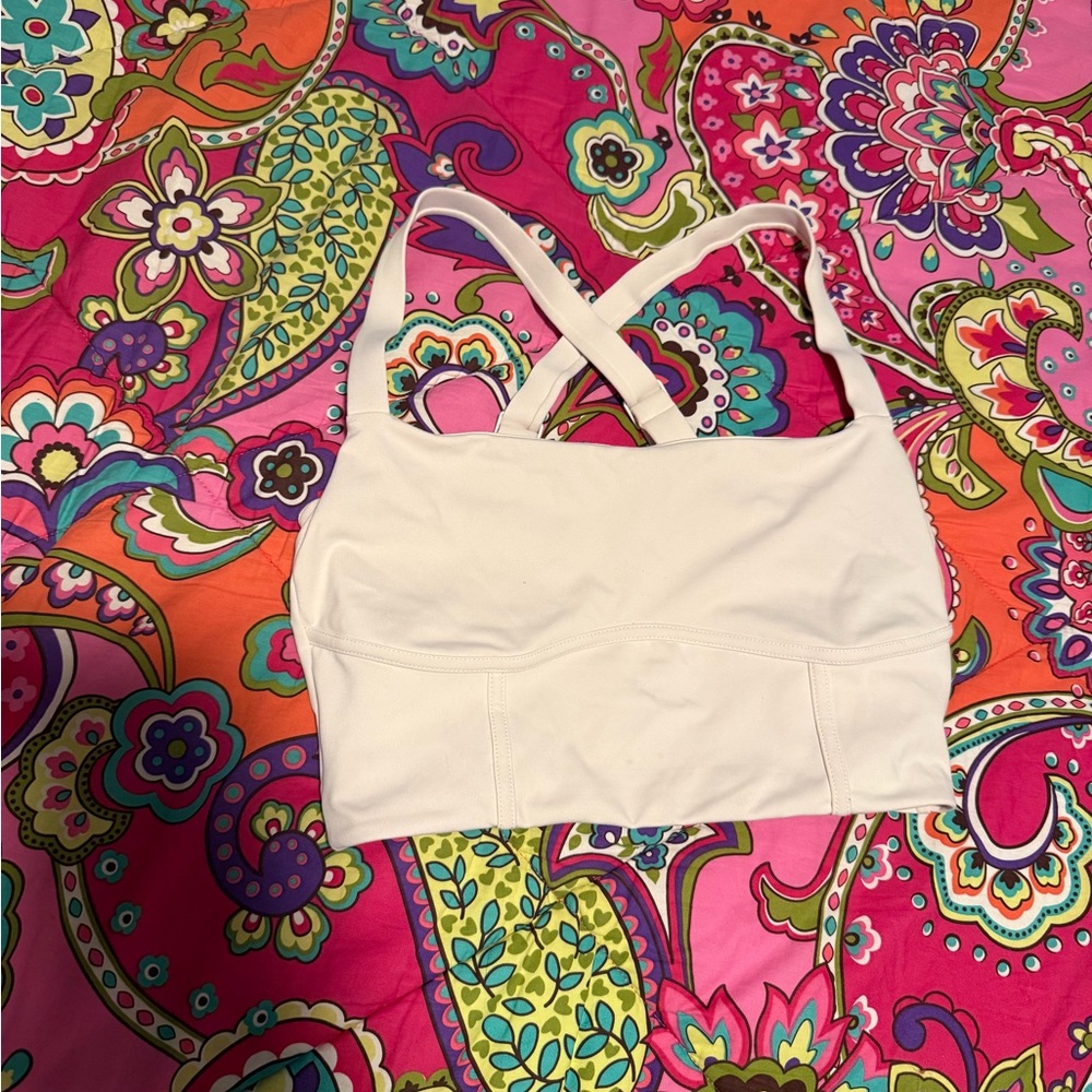 POPFLEX Daphne Corset Crop Top - Light Sand - Picture 4 of 5
